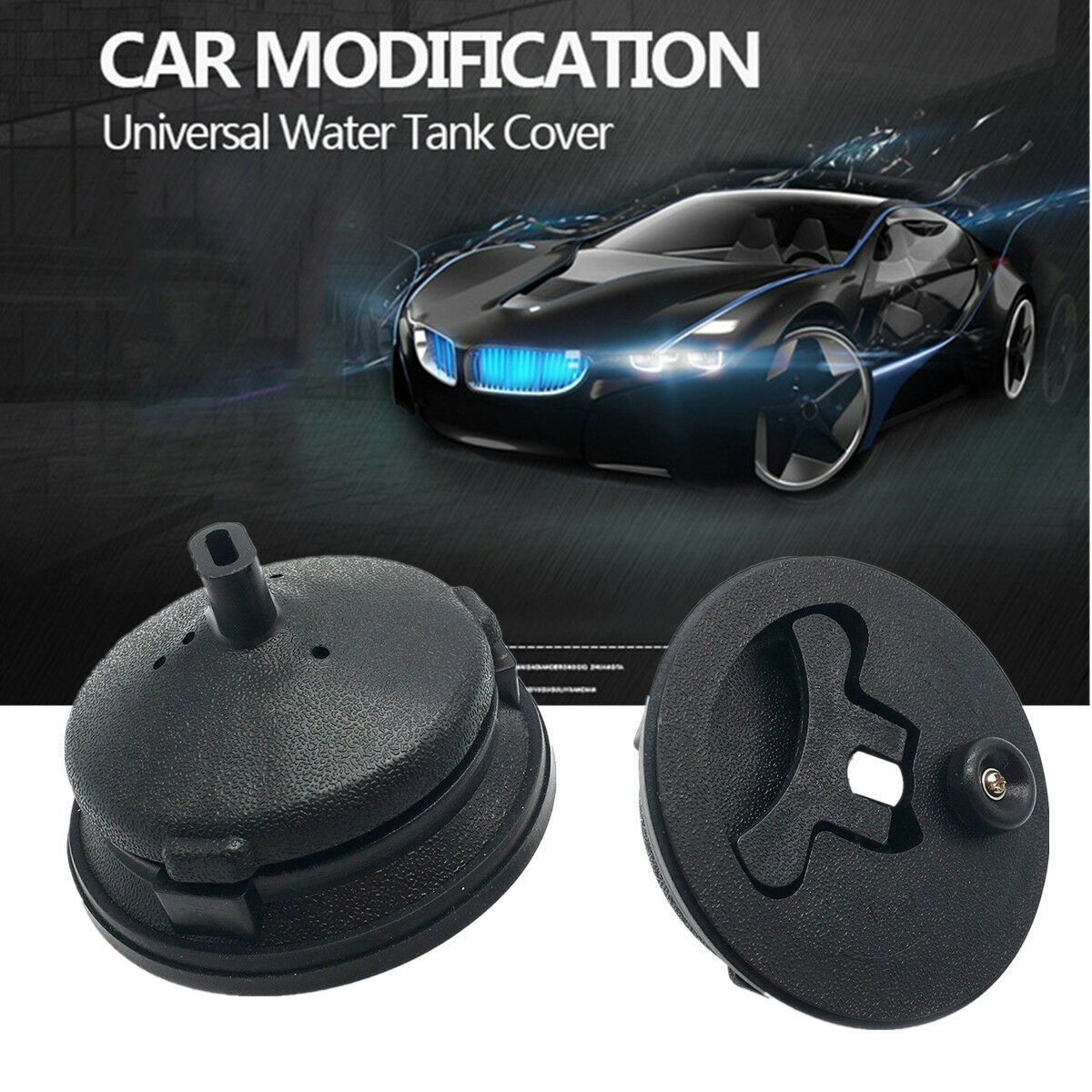 Universal Car Fuel Cell Gas Tank Filler Cap Cap + Filler Plate +Fittings