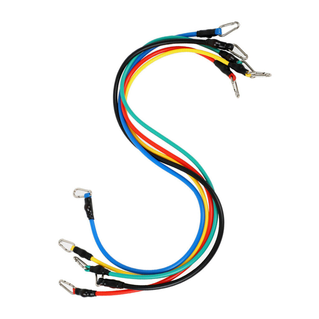 11x RESISTANCE BANDS WORKOUT EXERCISE YOGA FITNESS TUBES for GYM HOME