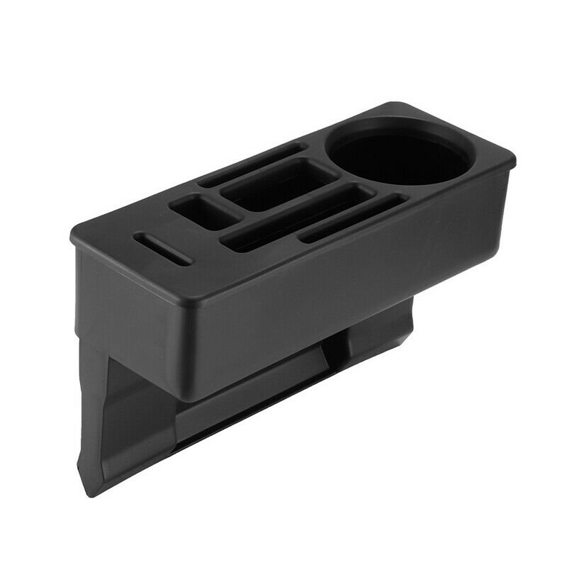 Multifunction Car Seat Crevice Storage Coin Box Organizer Phone Cup Holder Black
