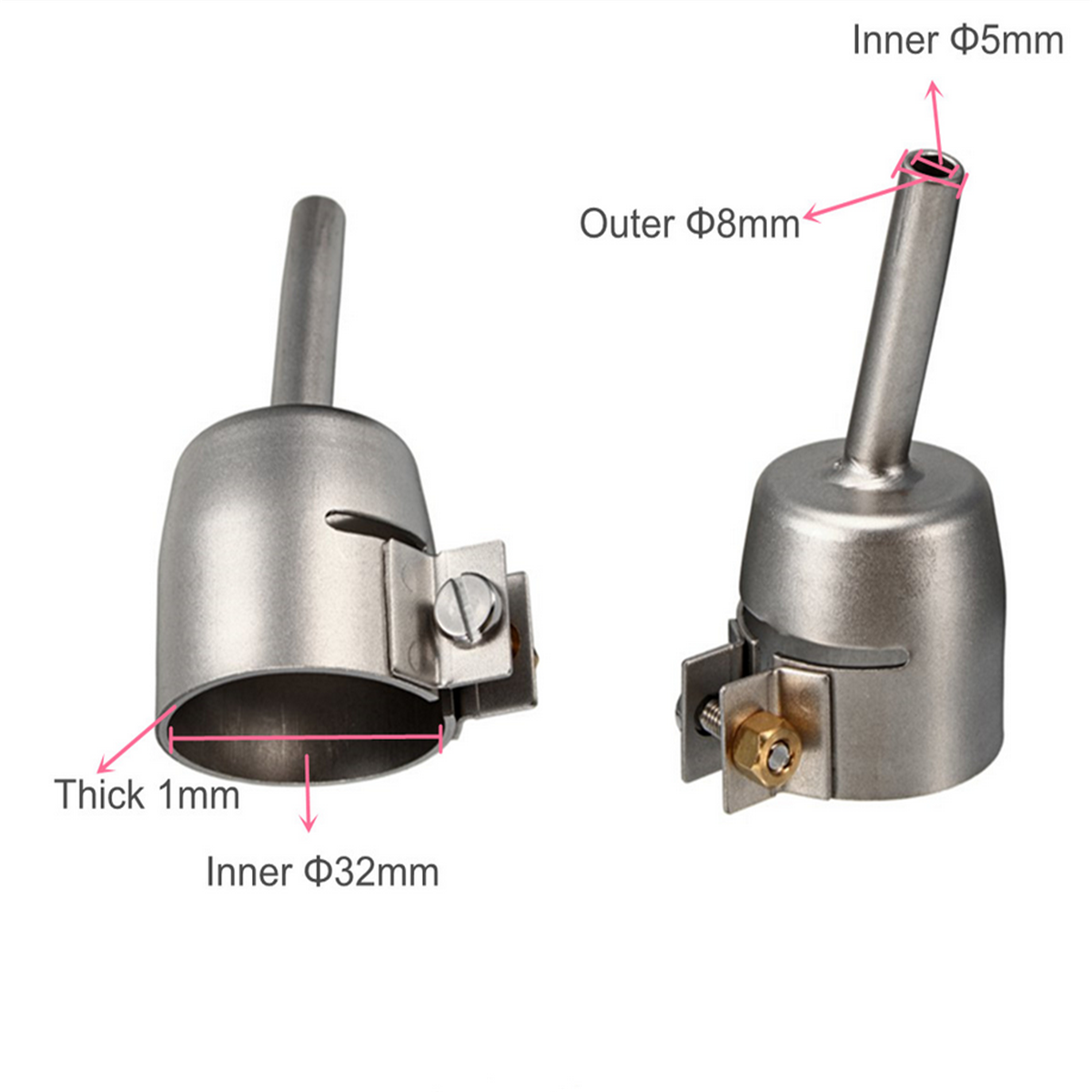 Acorn Pencil Tip Floor Soldering Welding Nozzle For Leister Vinyl Welder