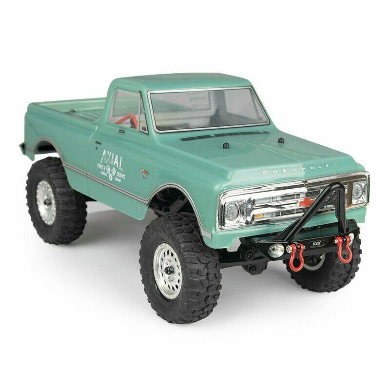For Axial SCX24 C10 Deadbolt JLU Metal Front Bumper w/ Shackle Aluminum Alloy