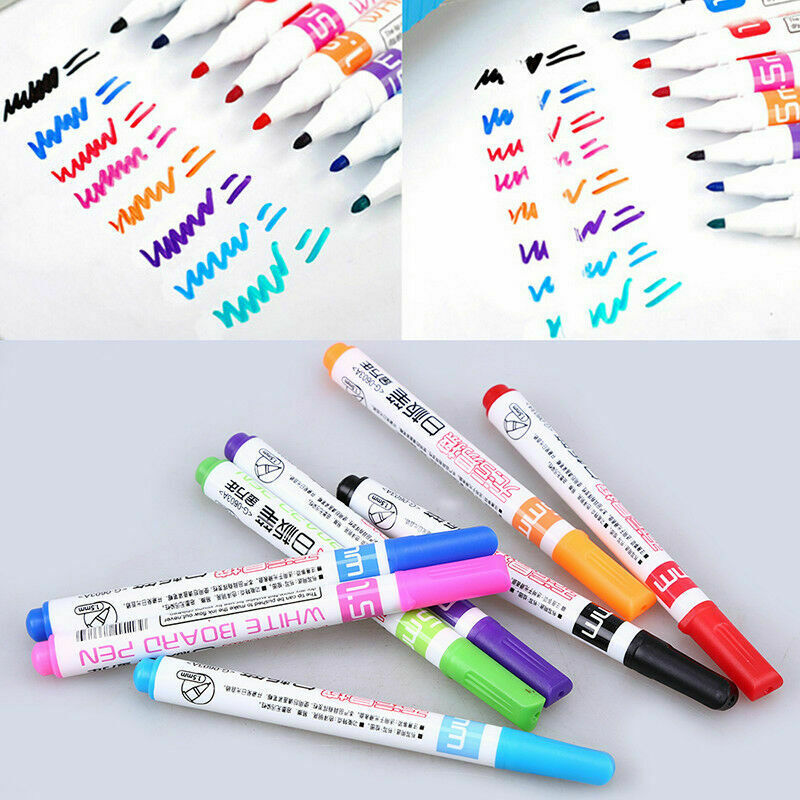 8 Pcs Multicolor Liquid Chalk Marker Pen Note Board Glass Writing Paintings DIY