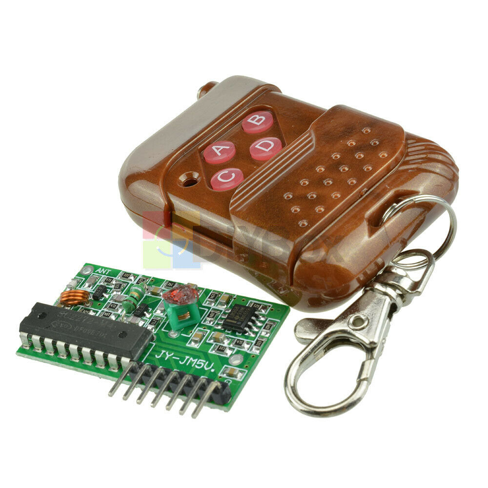 5PCS 315MHZ IC 2262/2272 4CH Key Wireless Remote Control Receiver Module Arduino