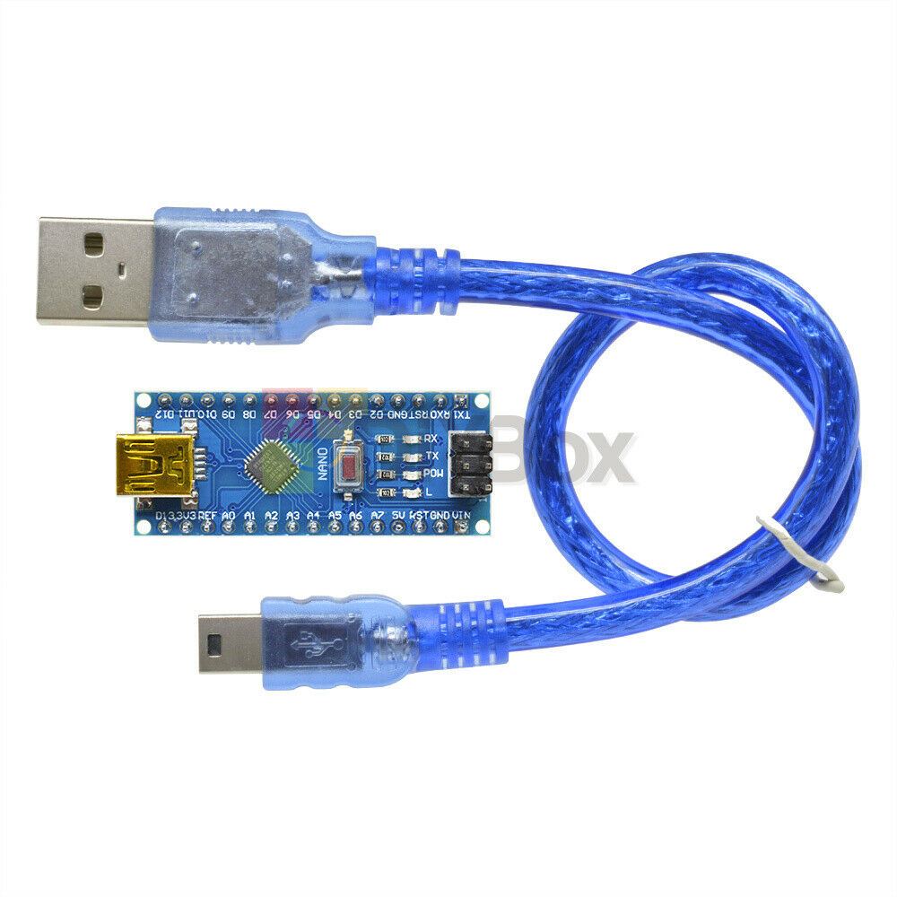 USB Nano V3.0 ATmega328P 5V 16M CH340G Micro-Controller Driver w/ Cable Arduino