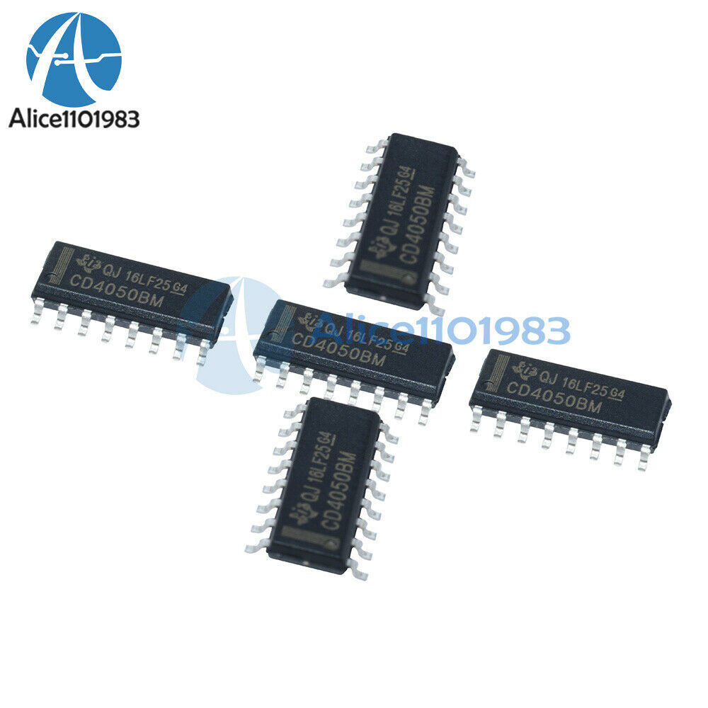 50PCS IC HCF4050M013TR HCF4050 BUFF/CNVRTR HEX N-INV 16SOIC ST NEW