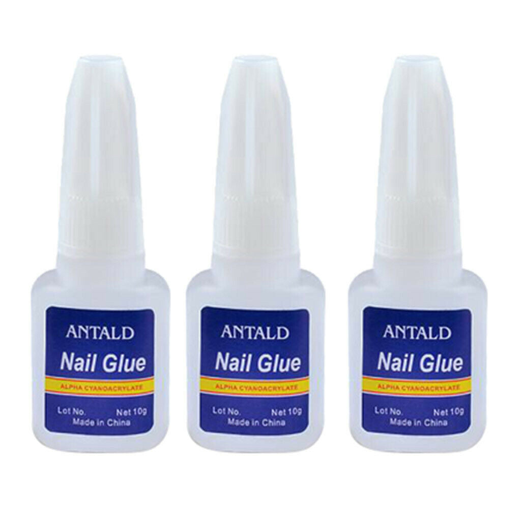3 Bottles 10g Nail Glue Suitable For Sticking Natural Nails for False Nails