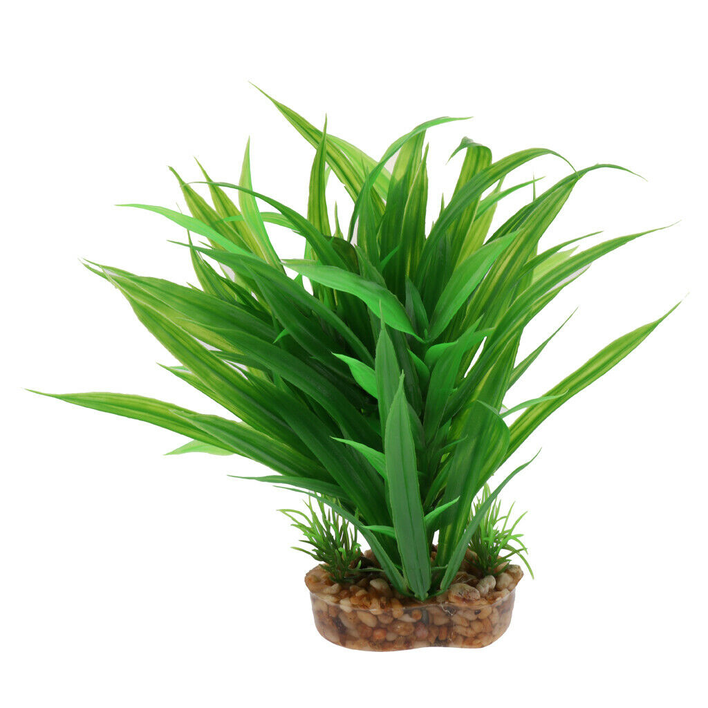 2xPlastic Terrarium Leaves Plant Decorative Ornament For Reptiles Amphibians
