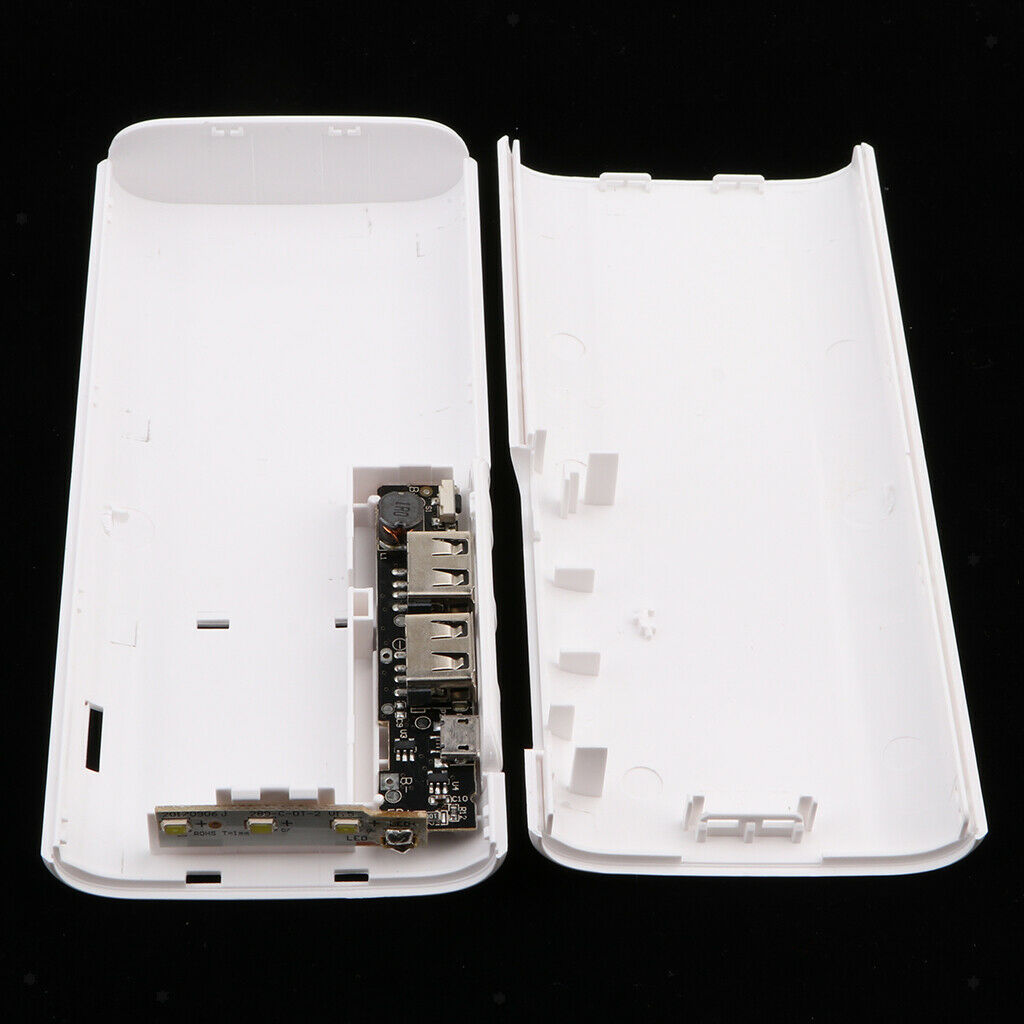 Portable Double USB Power Bank Battery Phone Charger Case DIY Box Kit