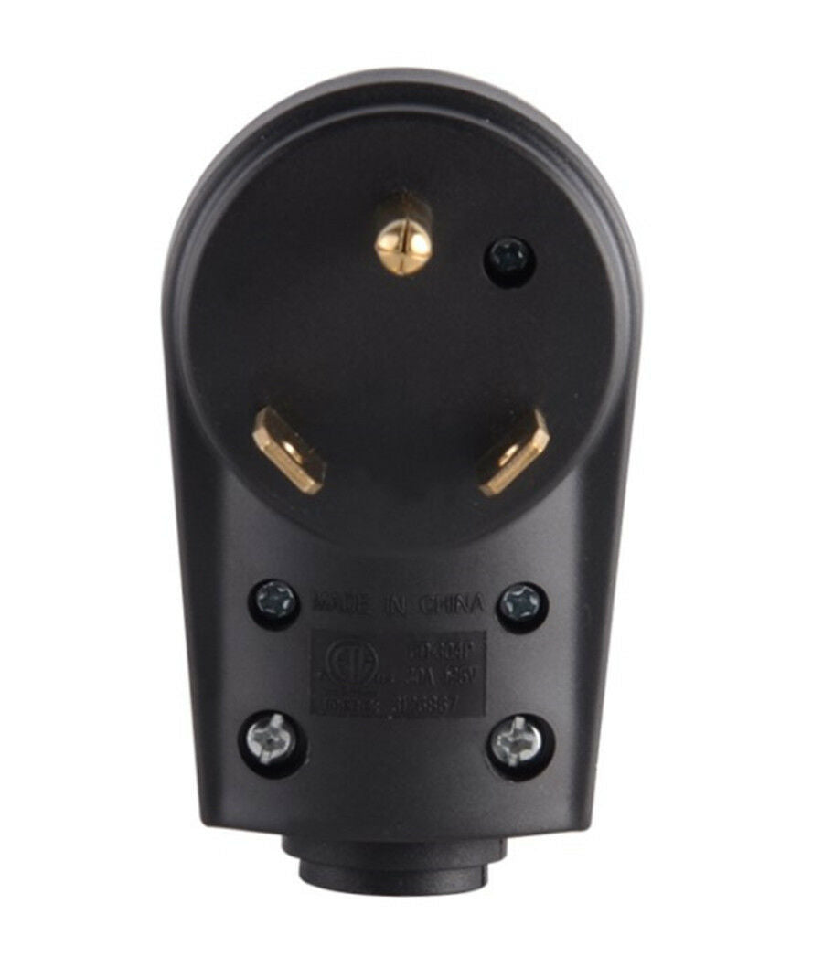 125V/30A Male Plug Handle Electrical Plug Adapter for RV Trailer Camper Caravan