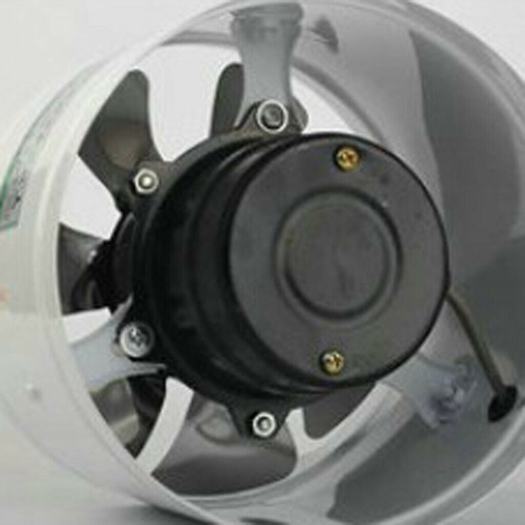 6 inch 40W Inline Duct Booster Fan Ventilation Exhaust Air Blower White