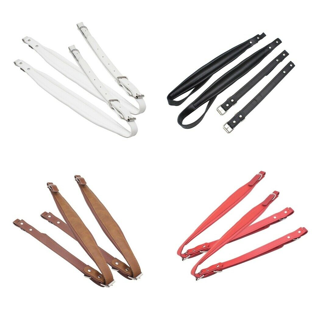 Cmfortable Leather Accordion Straps Shoulder Arm Belts Set Accessory White