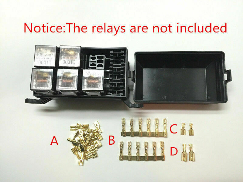 Autos relay fuse box 6 Relay 5 Road compartment insurance car insurance holder