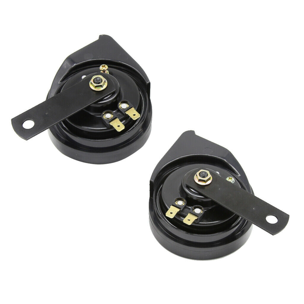 2 Pieces Car Boat Motorcycle Loud 12V 110DB Dual Tone Basin Air Horns Siren