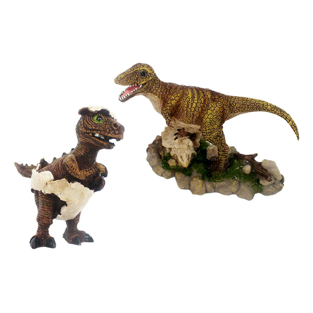 2 x Reptile Habitat Decor Turtle Hideouts Cave Aquarium Fish Tank Ornament -