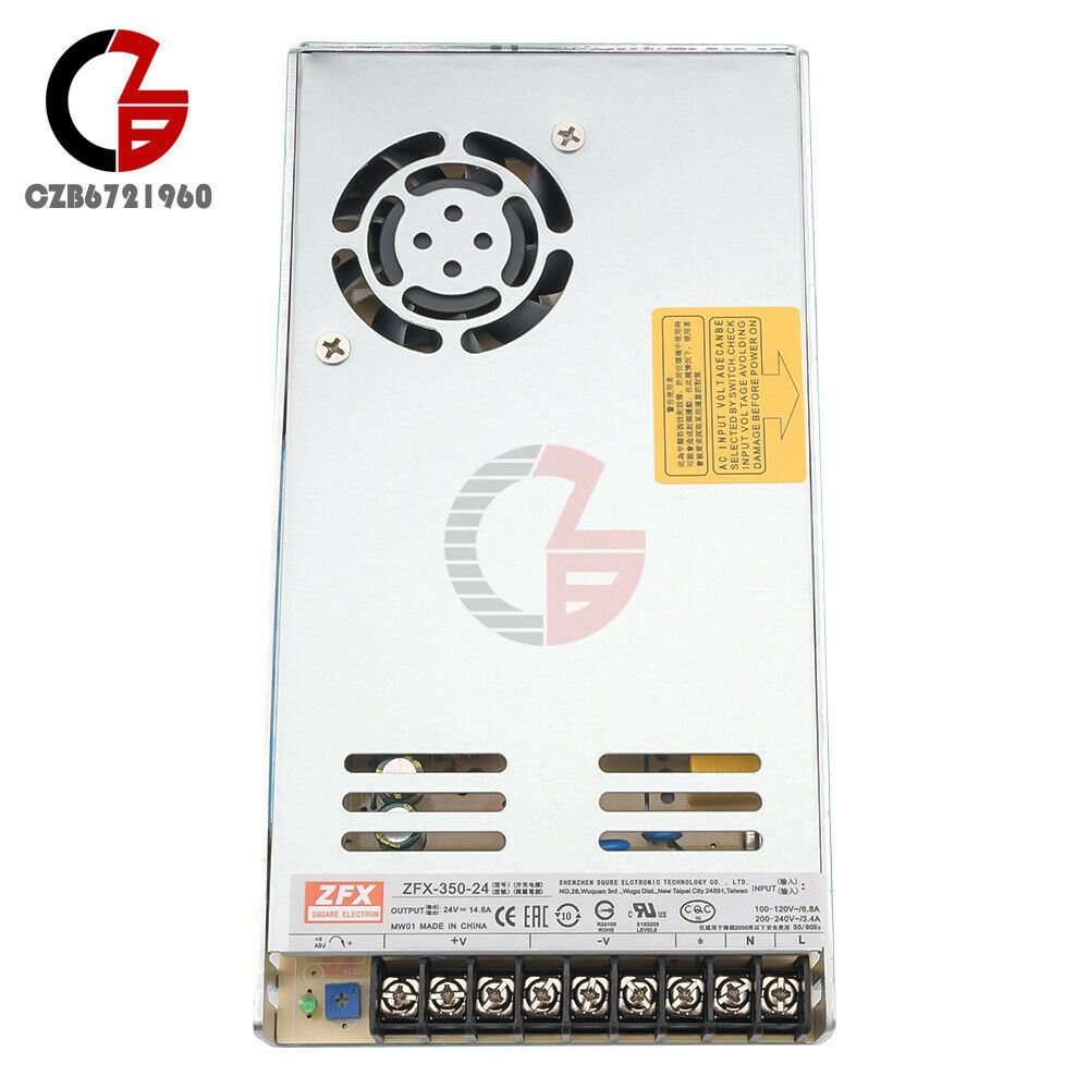 AC 220V to DC 24V 350W Switching Power Supply Mdule Cooling Fan Protective Film