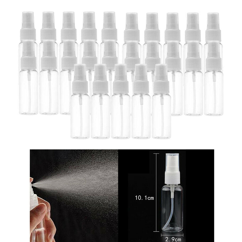 25x Transparent Refillable Empty Atomizer Refillable Fine Mist Sprayer  30ml