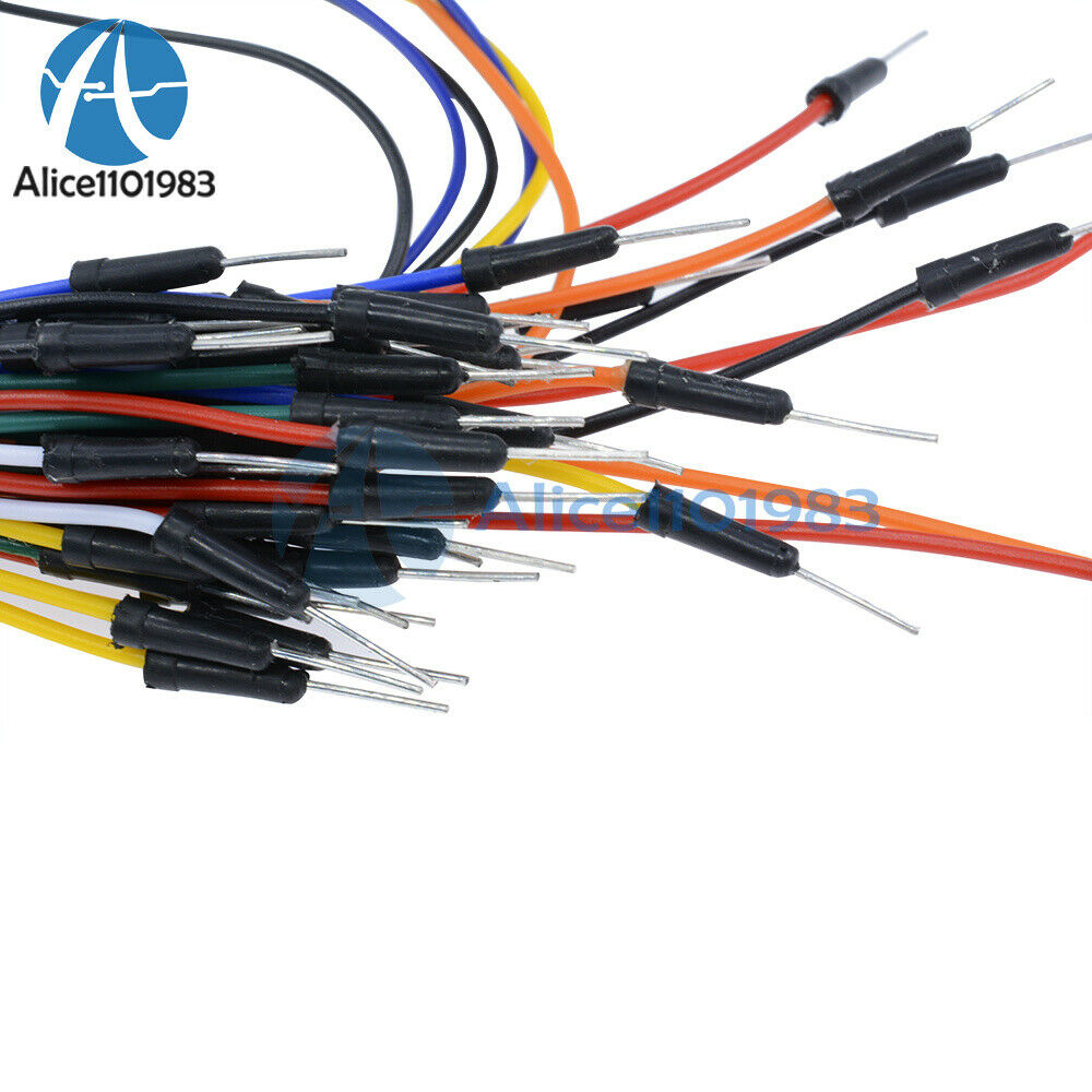 5PCS 65Pcs Male to Male Solderless Flexible Breadboard Jumper Cable Wires
