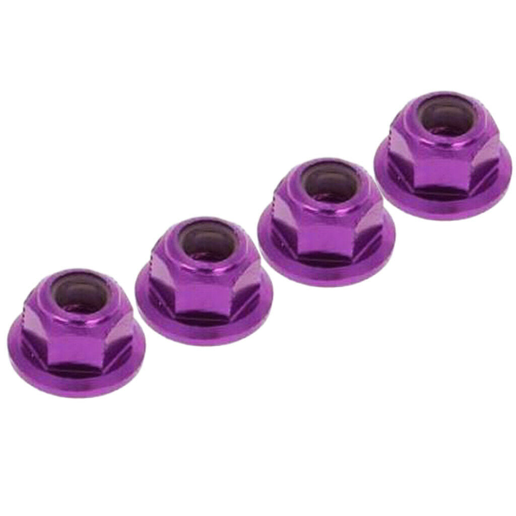 122049 Aluminum Nylon Locknut Purple for 1/10  Volcano EPX