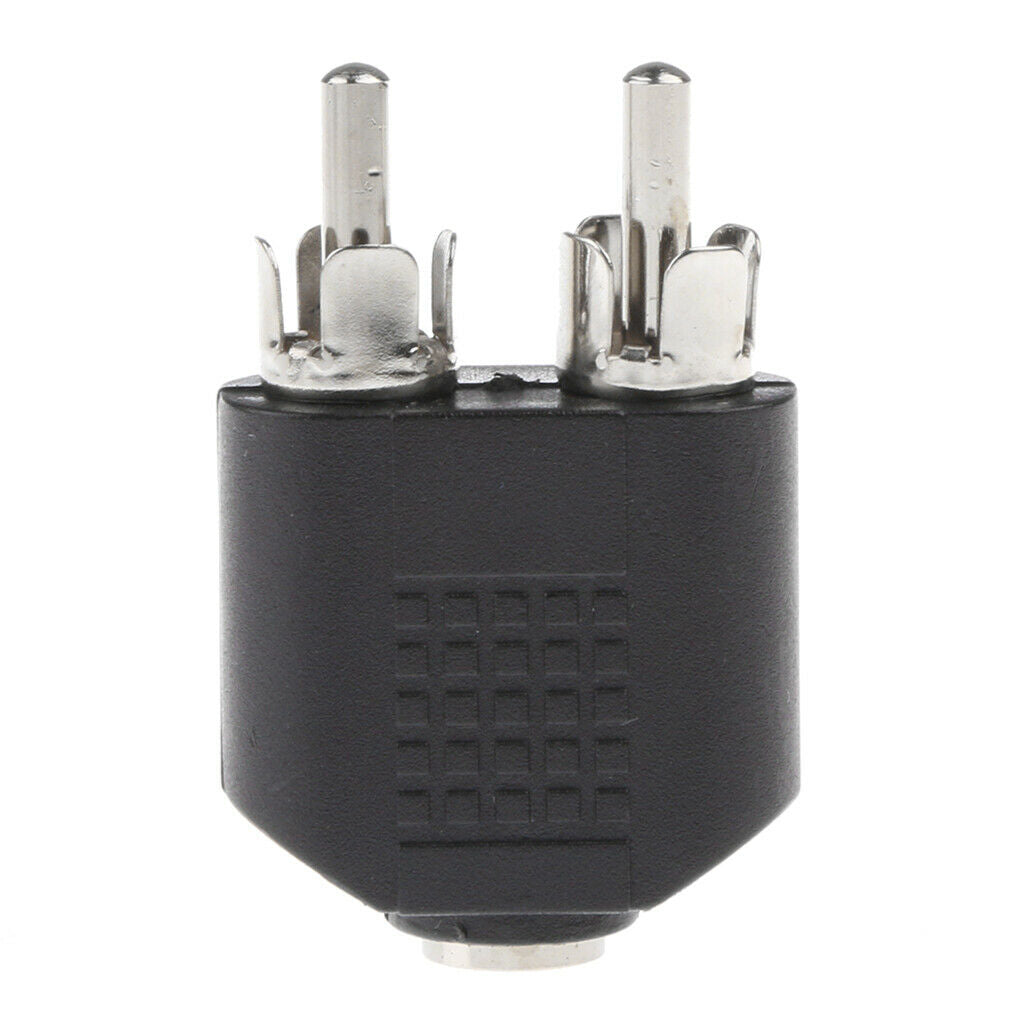 10Piece Dual 2-RCA Male to 3.5mm Female Stereo AV Audio Y Splitter Adapter