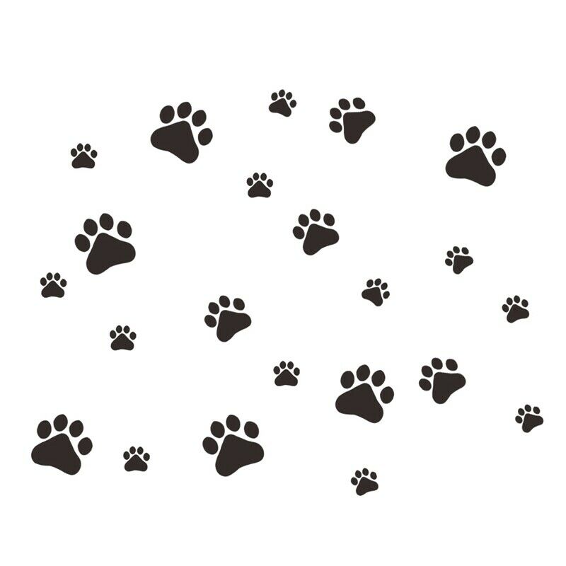 Home Bedroom Wall Stickers Mobile  Dog Paw Waterproof U1E2E2