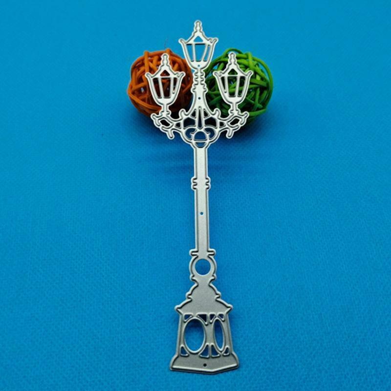 Street Lamp Metal Cutting Dies Stencil DIY Scrapbook Album Paper Card Template