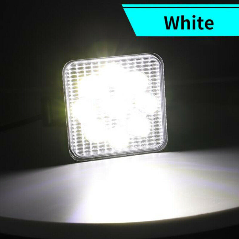 2PC 9LED Car SUV Off-road Work Lights Spot Flood LED Light Bar Reverse 27W 800LM
