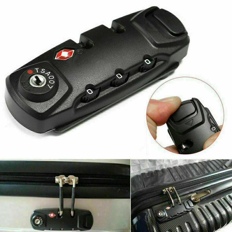3 Digit Combination Padlock Luggage Suitcase Travel TSA Secure Code Lock L