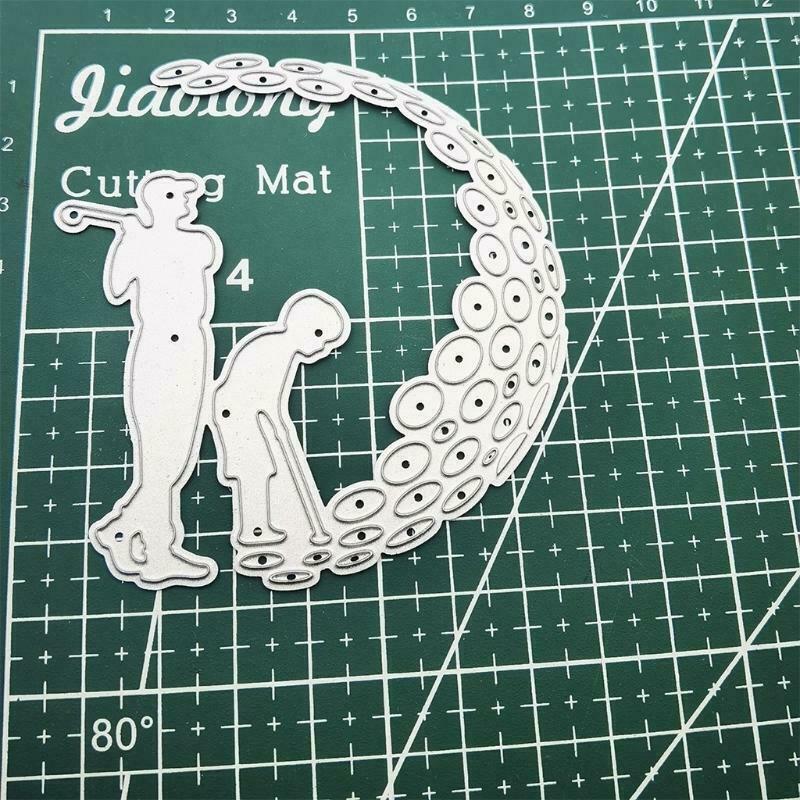 Parent-child Golf Carbon Steel Cutting Dies DIY Scrapbooking Photo Album Paper