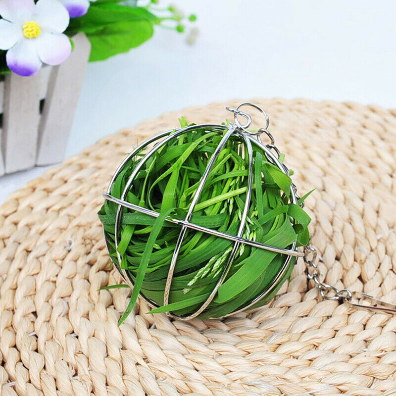 Pet Supplies Hay Manger Food Ball Stainless Steel Plating Grass Rack Ball