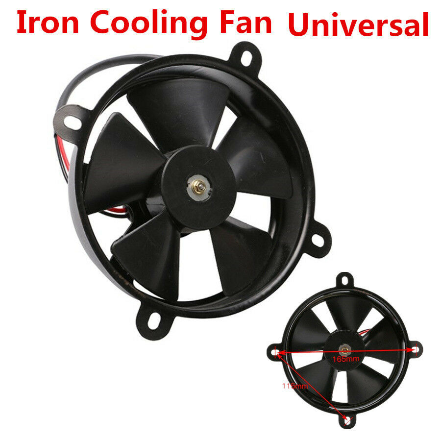 Universal Motorcycle ATV Oil Cooler Water Cooler Radiator Electric Cooling Fan