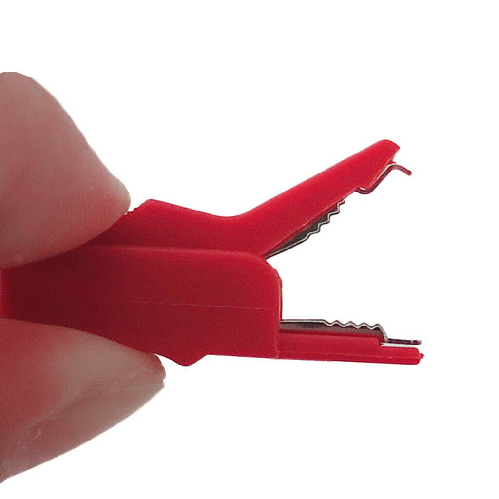5Pcs Copper Alligator Clip To 4mm Banana Jack Test Probes Insulate Clamp