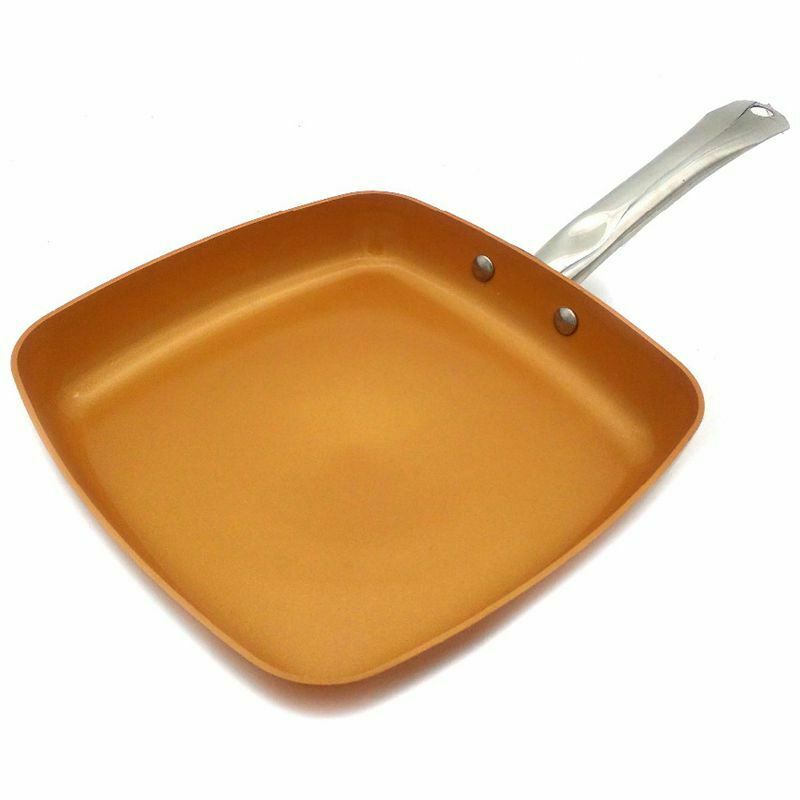 Non-Stick Copper Frying Pan With Ceramic Coating And Induction Cooking,Oven AnX8