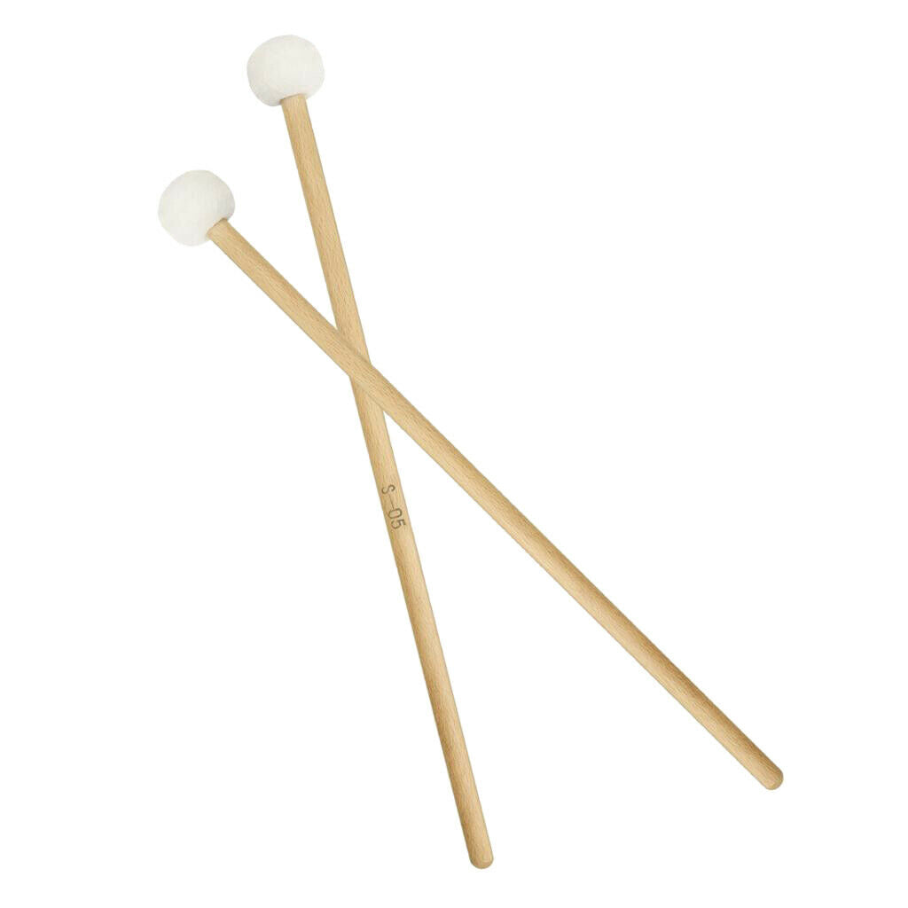 Pair of Custom Mallets Timpani Mallets Super Thick Felt Head