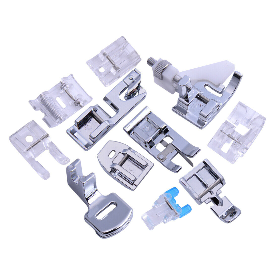 11x Presser Foot Feet Kit fit for Brother Singer Home Sewing Machine Use