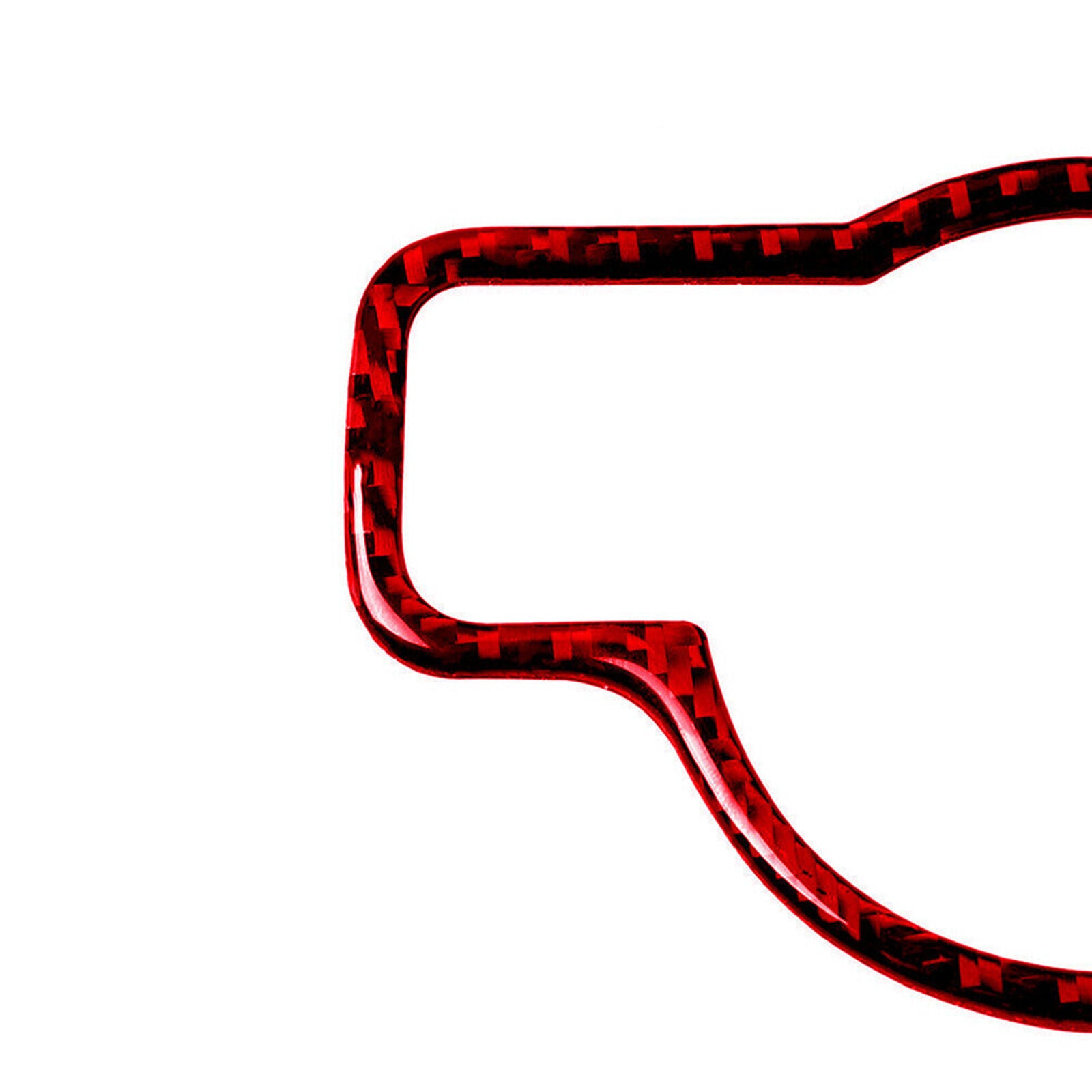 Red Carbon Fiber Headlight Button Cover Trim For Mercedes Benz CLA GLA GLE