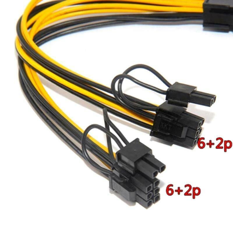 20cm 8 Pin to 8 Pin Adapter 8 Pin to Dual PCIe 8 Pin Graphics Card Power Cables