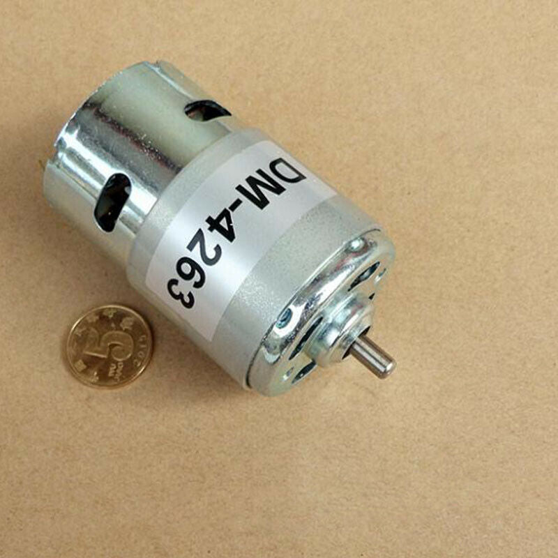 Mute 775 Motor DC 24-36V 6000RPM Low Speed Large Torque 5mm Shaft for DIY Parts