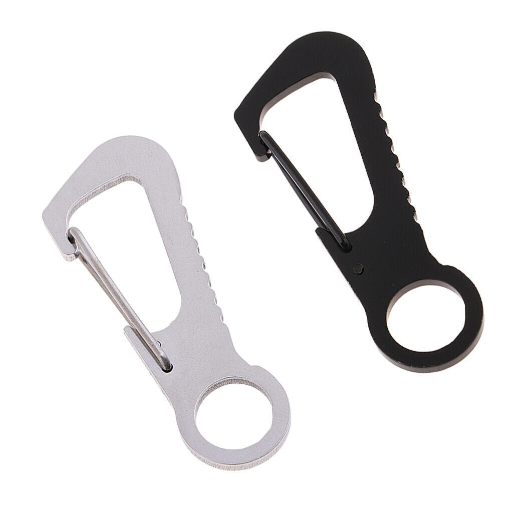 2Pcs Outdoor Keyring Buckle Quick Release Hooks Key Organizer Holder Keychain