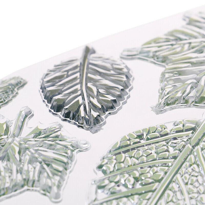 Green leaf clear stamp silicone seal flower stamp DIY scrapbook album deco.l8