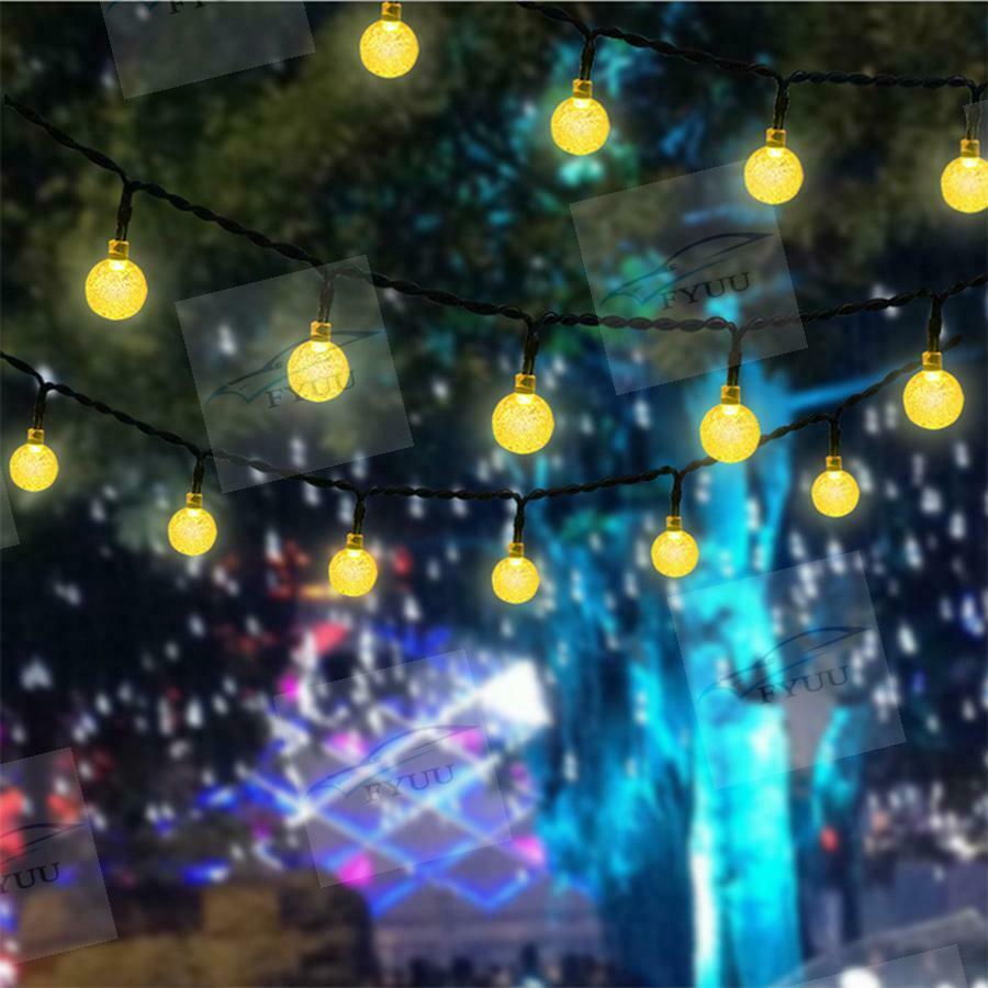 Waterproof Solar Powered 50 LED String Light Garden Path Yard Decor Lamp Outdoor