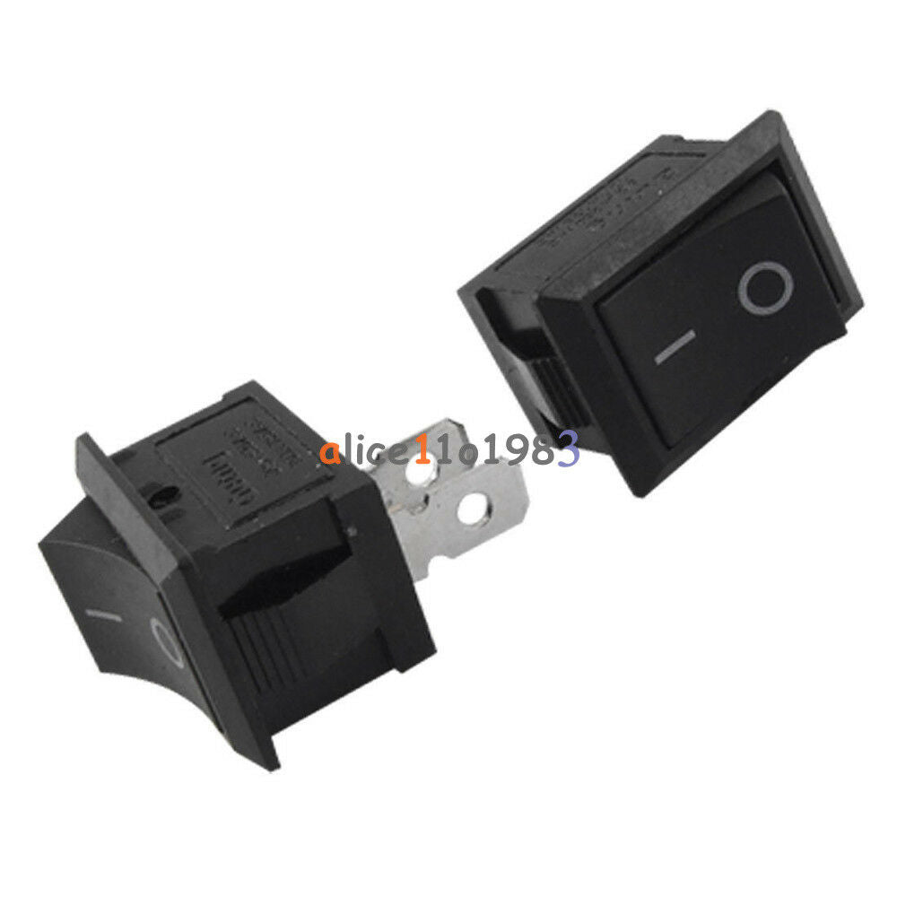 20PCS Car Truck Boat Round Rocker 2 Pin KCD1-101 ON OFF Toggle  Switch 125V 6A