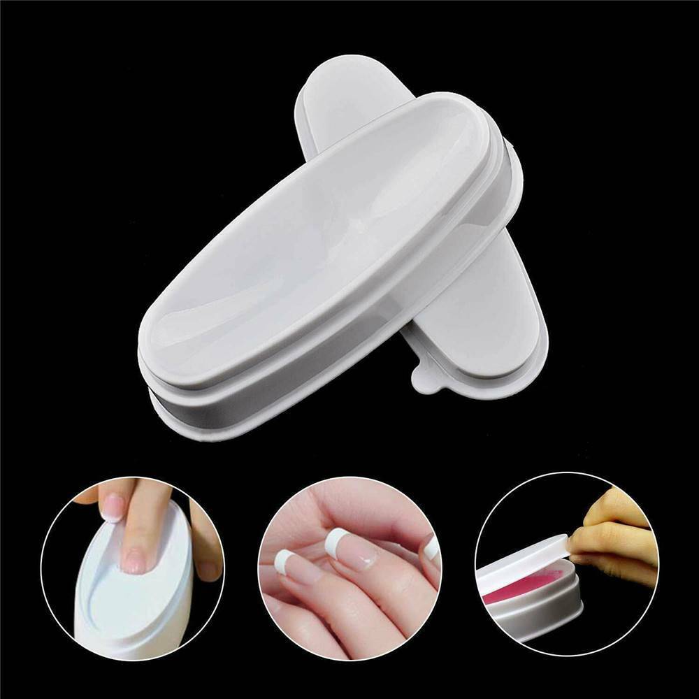1X Popular French Tray Manicure Mold Nail Dip Nail Dipping Powder Container Hot
