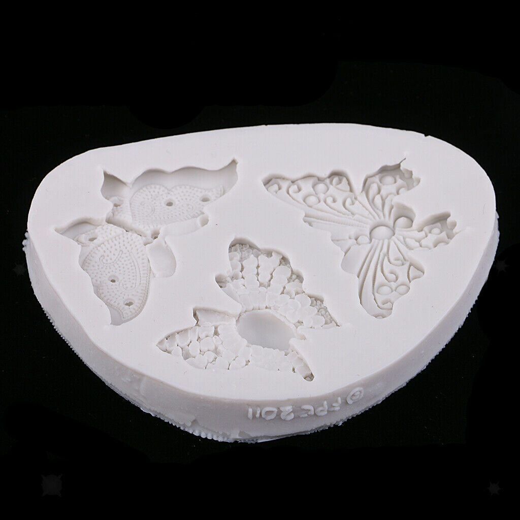 Butterfly Shape Silicone Molds Fondant Cake Decorating Tools Candy Clay Mold