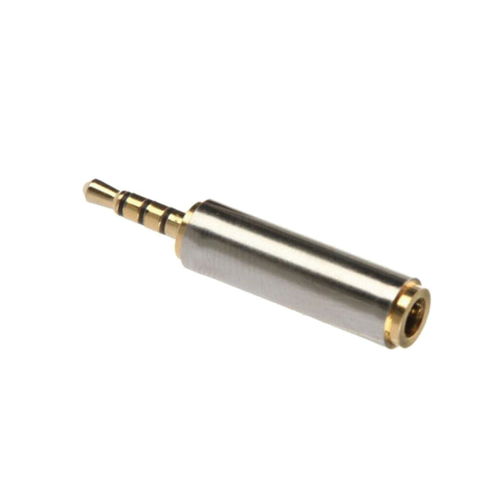 Aux 3.5mm Female to 2.5mm Male Stereo Audio Plug Earphone   Adapter