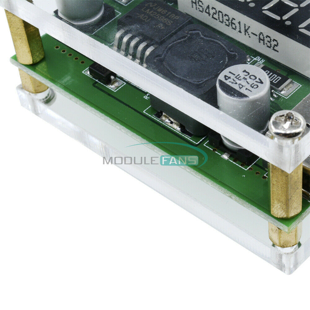 Buck Module DC-DC 9V 12V 24V 36V to 5V 3A Car Voltage Dual USB Converter+Case
