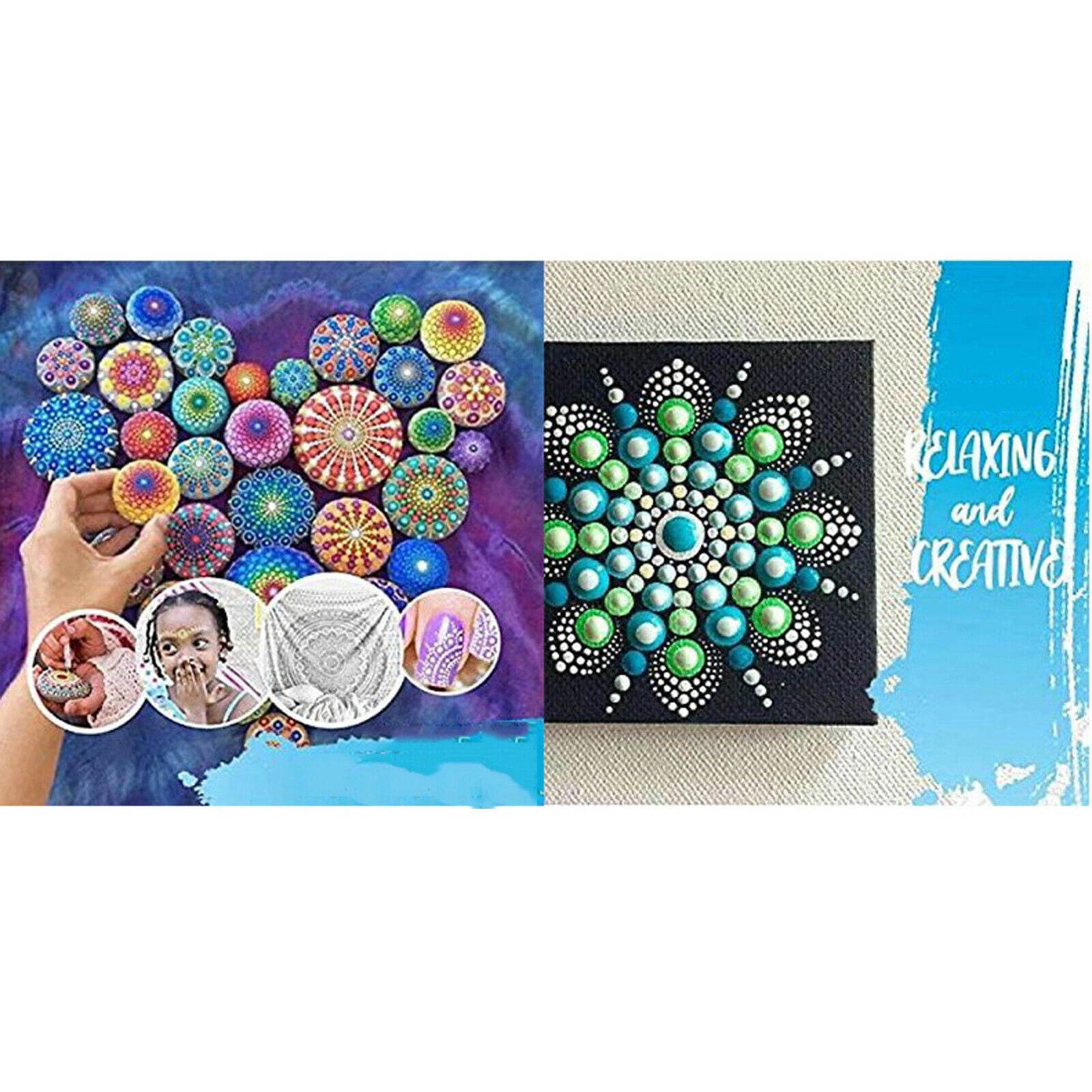 Mandala Dotting Tools Kit Rock Stone Painting Tools Set Canvas Art Craft