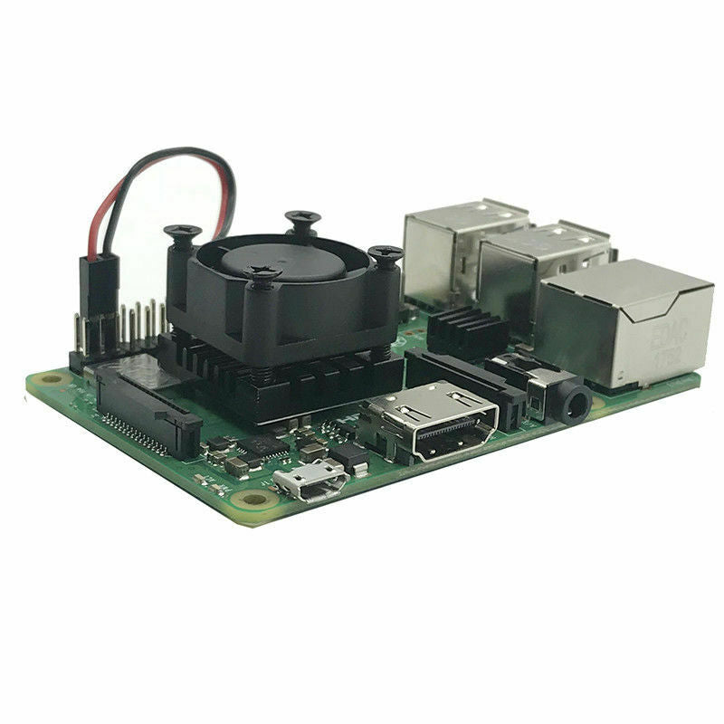 Cooler Kit For Raspberry Pi 3 B+, Cooling Fan + Aluminum Heatsink ( 25*25*16mm )