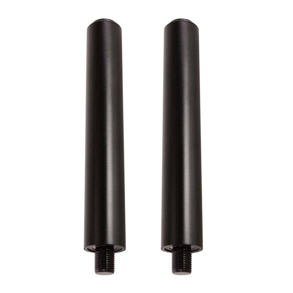 2Pcs Durable Pool Cue Extender Extension 8'' for Exercise Workout Fitness Black