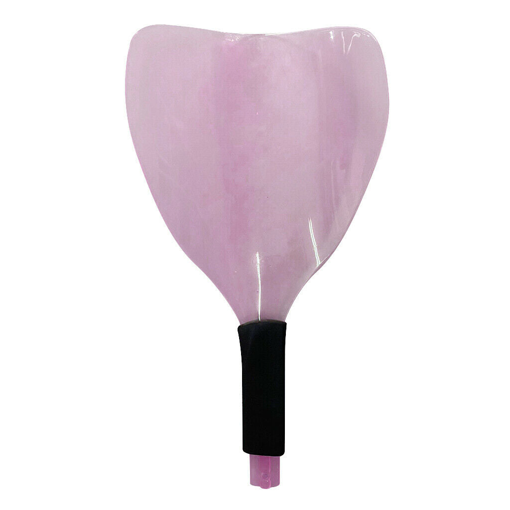 Pink Plastic Reusable Home Hairdressing Shield with Highlight Hair Comb