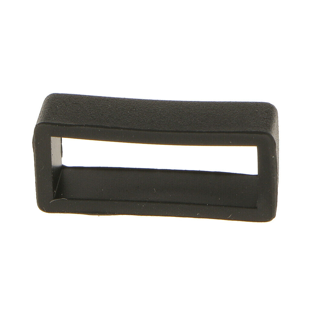 20 Pieces 22mm Silicone Watch Band Strap Loops Keeper Holder Secure Rings